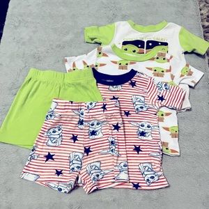 GROGU/MINI YODA STAR WARS 2T PAJAMA BUBDLE SET 5 PIECE